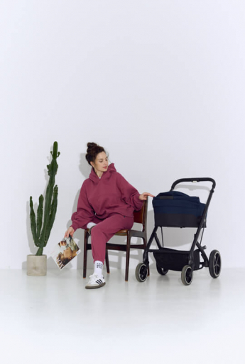 Breastfeeding hoodie BLISS Plum