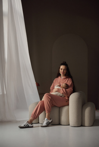 Breastfeeding hoodie BLISS Pink