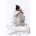 Breastfeeding hoodie COOLEST MOM EVER Grey