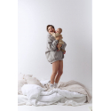 Breastfeeding hoodie COOLEST MOM EVER Grey
