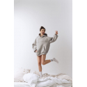 Breastfeeding hoodie COOLEST MOM EVER Grey