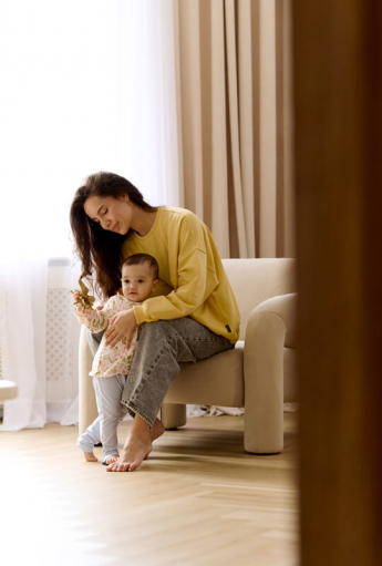 Breastfeeding blouse SIMPLE Yellow