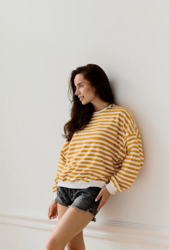 Breastfeeding blouse SAINT TROPEZ Yellow