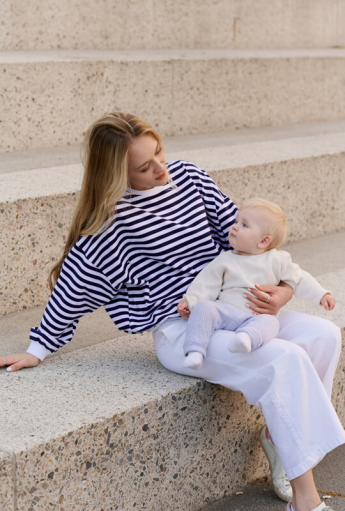 Breastfeeding blouse SAINT TROPEZ Navy Blue