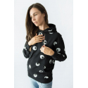 Breastfeeding hoodie EYES Pink