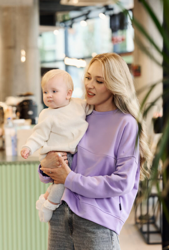 Breastfeeding blouse COMFORT Lavender