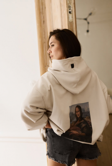 Nursing hoodie ART Mona Lisa