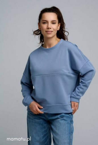Breastfeeding blouse COMFORT Blue