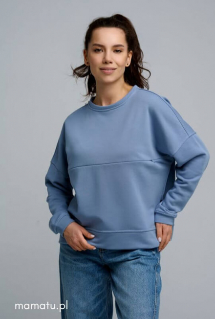 Breastfeeding  blouse COMFORT blue