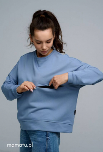 Breastfeeding blouse COMFORT Blue
