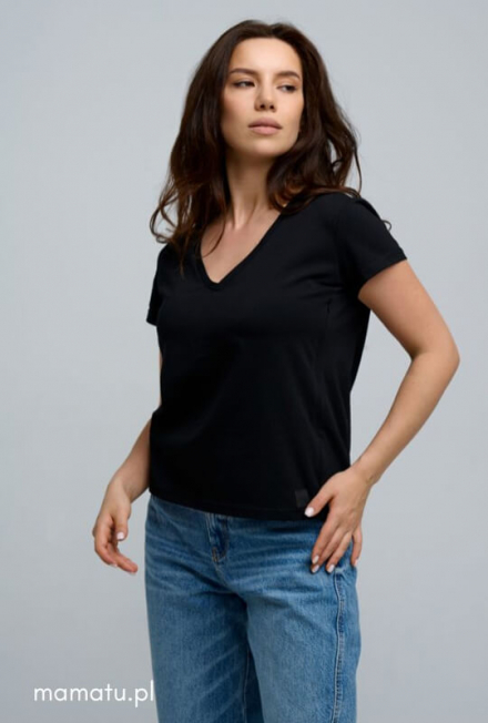 Breastfeeding t-shirt BLACK V