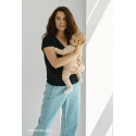 Breastfeeding t-shirt V-NECK Black