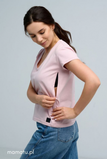 Breastfeeding t-shirt PINK V