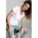 Breastfeeding t-shirt ECRU V