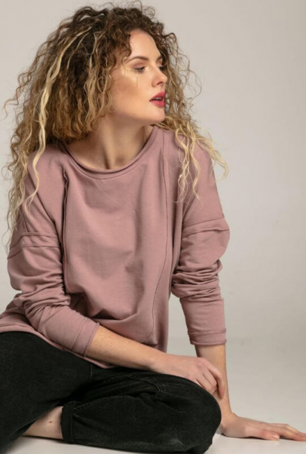 Breastfeeding sweatshirt CHILL Pink