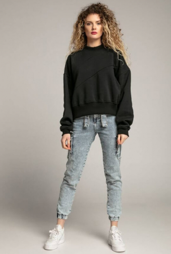 Breastfeeding hoodie RELAX Black