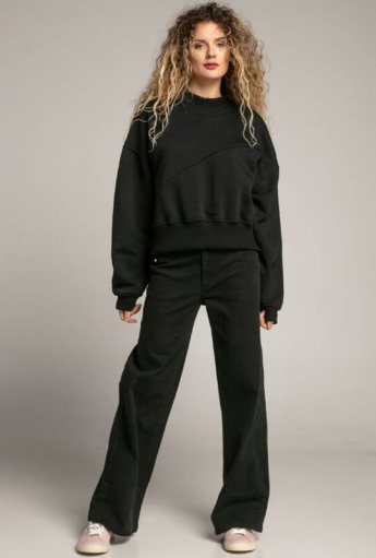 Breastfeeding hoodie RELAX Black