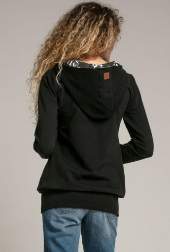 Breastfeeding hoodie JUNGLE Black