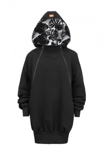 Breastfeeding hoodie JUNGLE Black
