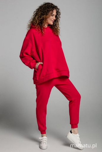 Breastfeeding hoodie COZY Red