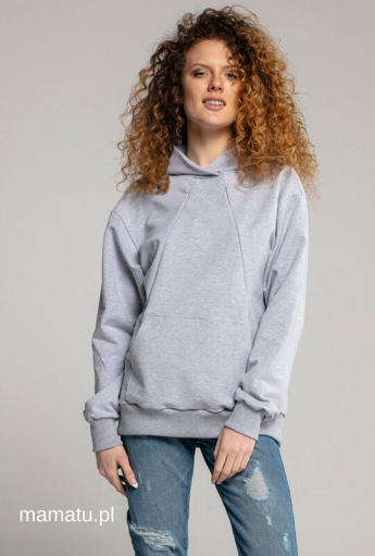 Breastfeeding hoodie MELANGE