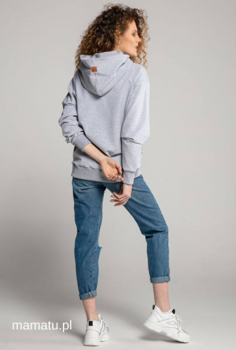 Breastfeeding hoodie SIMPLE Melange