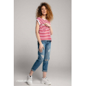 Breastfeeding t-shirt STRIPES Red