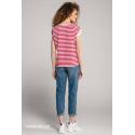 Breastfeeding t-shirt STRIPES Red