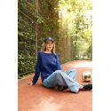 Breastfeeding longsleeve V-BACK Navy Blue