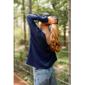 Breastfeeding longsleeve V-BACK Navy Blue