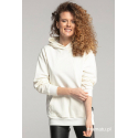 Breastfeeding hoodie COOLEST MOM EVER Ecru