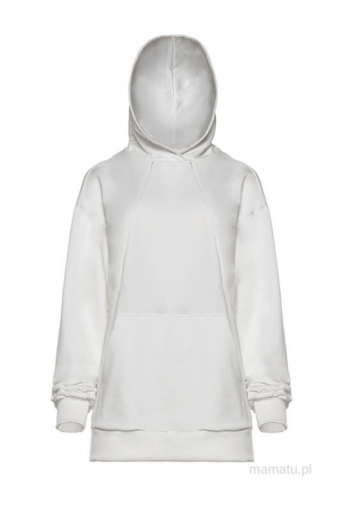 Breastfeeding hoodie COOLEST MOM EVER Ecru
