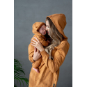 Breastfeeding hoodie-dress MUSTARD