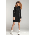 Breastfeeding hoodie-dress SIMPLE Black