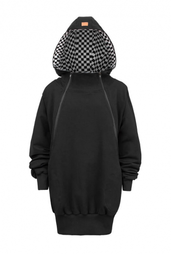 Breastfeeding hoodie CHESSBOARD