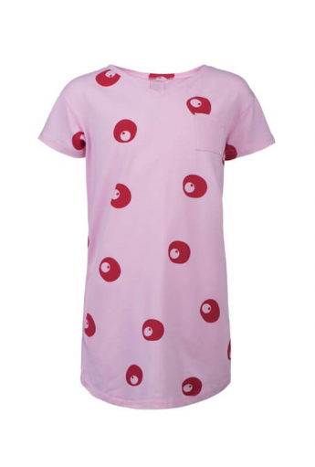 Kids pocket dress EYES Pink