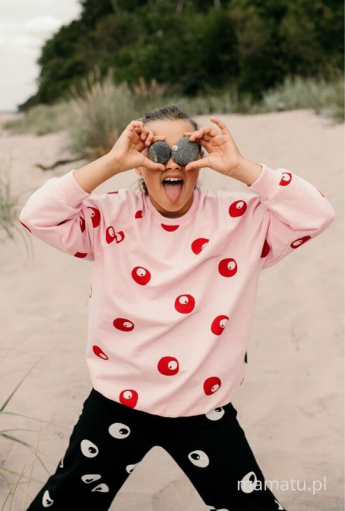 Kids sweatshirt EYES Pink