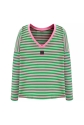 Breastfeeding longsleeve V-BACK Summer stripes