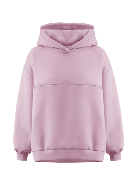 Breastfeeding hoodie COZY dusty pink