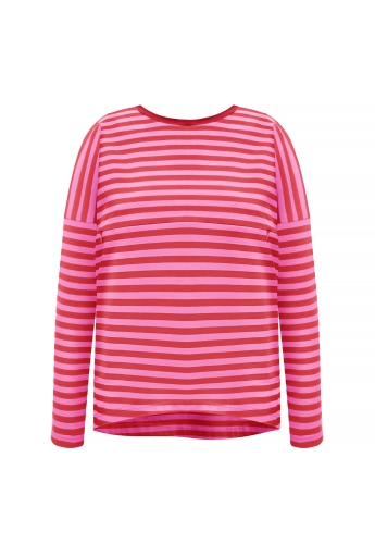Breastfeeding longsleeve V PINK stripes