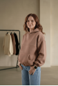 Breastfeeding hoodie SOFTIE Warm Beige