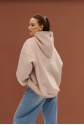 Breastfeeding hoodie COOLEST MOM EVER Latte