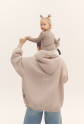 Breastfeeding hoodie COOLEST MOM EVER Latte