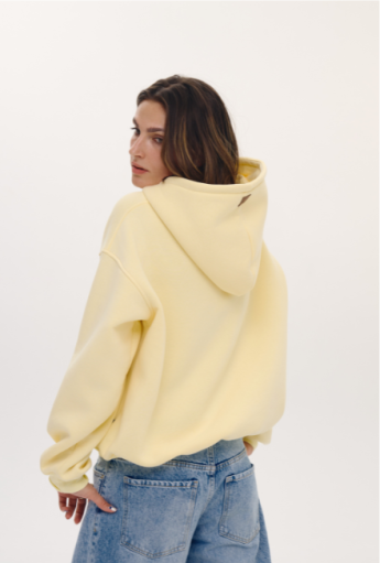 Breastfeeding hoodie SOFTIE Butter yellow