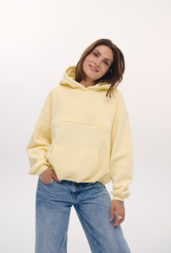 Breastfeeding hoodie SOFTIE Butter Yellow | Mamatu