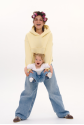 Breastfeeding hoodie SOFTIE Butter yellow