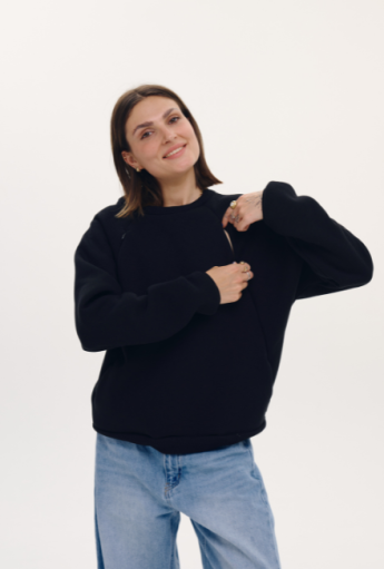 Nursing Sweatshirt CALM Melange |  Mamatu
