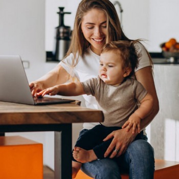 Sweatshirt for mother and son